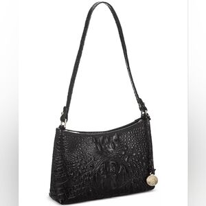 Brahmin Anytime Mini Melbourne Embossed Leather Shoulder Bag
